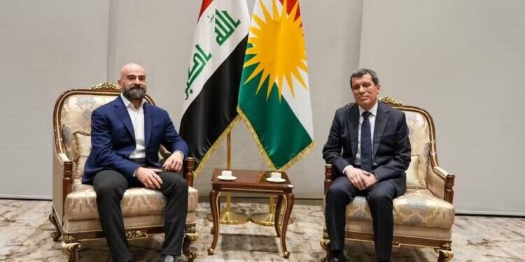 Bafıl Talabani ile Mazlûm Ebdî Hewlêr’de görüştü